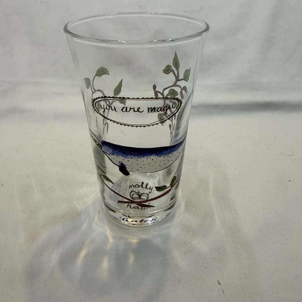 Anthropologie Menagerie By Molly Hatch You Are Magic Narwhal Juice Glass 6 Ounce